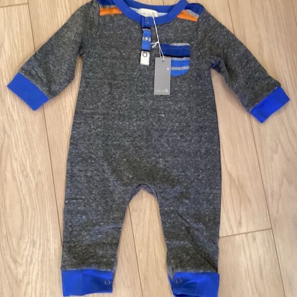 NWT Miki Miette Brand Boys 1 Pc Romper Size 6 mos. - Picture 1 of 9